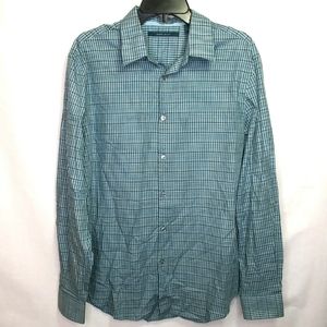 Perry Ellis Long Sleeve Button Down Shirt Size L
